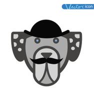 Hipster pet icon set vector illustrations N14