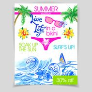 Live life in a bikini flyer