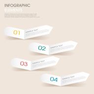 modern vector abstract step lable infographic elements N13