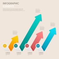 modern vector abstract step arrow lable infographic elements