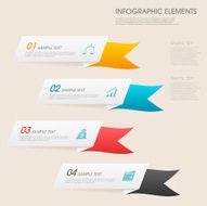 modern vector abstract step lable infographic elements N15