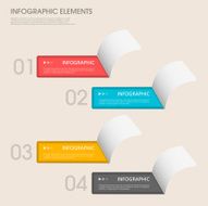 modern vector abstract step lable infographic elements N17