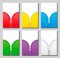 Zippers Zip Unzip Colors