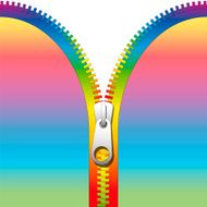 Zipper Rainbow Colors