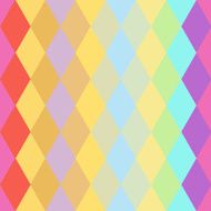 Abstract hipsters seamless pattern with colored rhombus Geometric background Vector