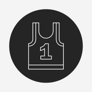 Sports vest line icon