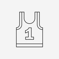 Sports vest line icon N4