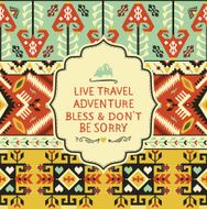 Ethnic vector pattern in mexican style N2