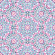 Seamless vector pattern tracery oriental design
