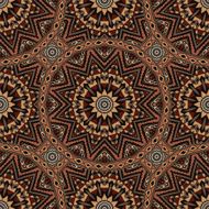 abstract mosaic tiles vintage ethnic seamless vector pattern ornamental