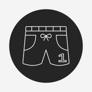 Training Pants line icon