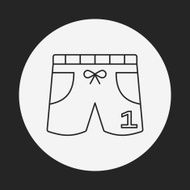 Training Pants line icon N3