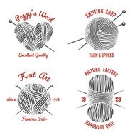 Knitting labels and knitwear logo
