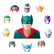 Superhero character flat design