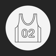 Sports vest line icon N7