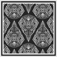 Bandana design with geometrical elements