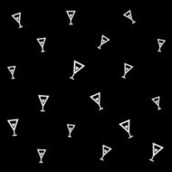 Geometric simple monochrome minimalistic vector holiday pattern cocktails N8