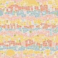 Vector mosaic texture seamless pattern background in vintage style