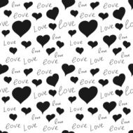 Vector illustration seamless pattern heart love