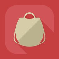Flat modern design with shadow icon women&#039;s handbag N2