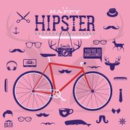 Hipster style infographics elements and icons N2
