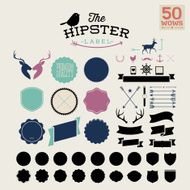 Hipster style infographics elements and icons N3