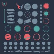 Hipster style infographics elements and icons N5
