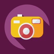 Flat modern design with shadow camera icon N2