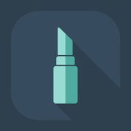 Flat modern design with shadow icon lipstick N3