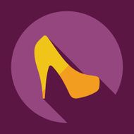 Flat modern design with shadow icon women&#039;s shoes N5