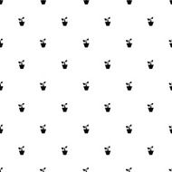 Vector seamless pattern plant