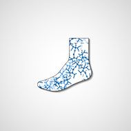 Abstract illustration on sock N147