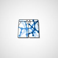 Abstract illustration on shorts N3