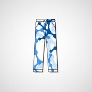 Abstract illustration on pants N143