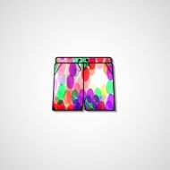 Abstract illustration on shorts N4