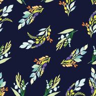 Watercolor flower pattern N44