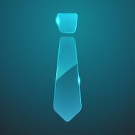 Vector glass tie icon