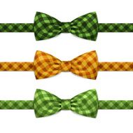 Vector Bow Tie Bowtie Set Isolated on White N3