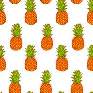 Tropical Pineapples Background