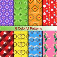 colorful stylish pattern collection