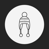 winter hat line icon N2