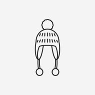 winter hat line icon N3