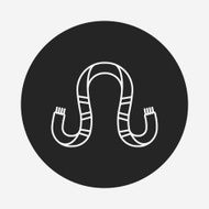 scarf line icon