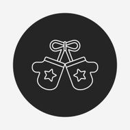 winter gloves line icon N9
