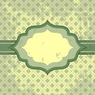 Vector vintage pattern and frame for design N2