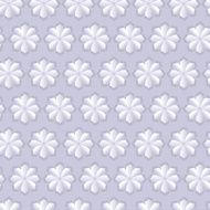 Vector floral seamless pattern 3D