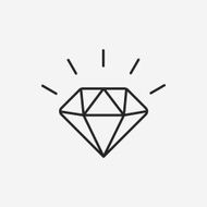 diamond line icon N25