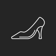 High-heeled shoes line icon N2
