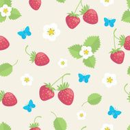 Strawberry seamless pattern