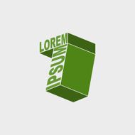 7 logo Number seven Vector design template elements